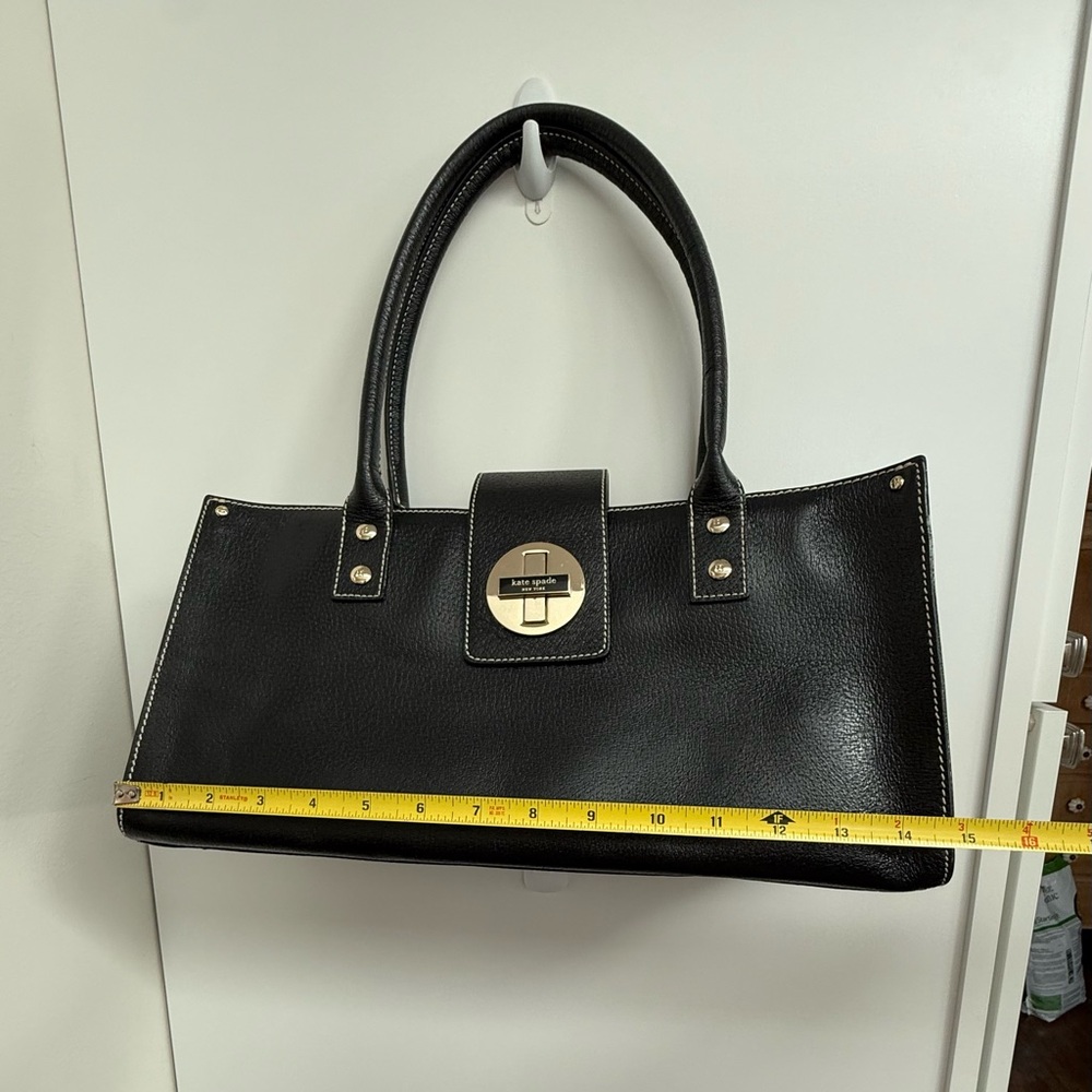 Kate Spade “Baylor” Merrywood Shoulder Bag in Black Pebbled Leather - Picture 12 of 13